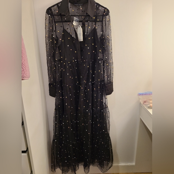 Embroidered Mesh Tiered Dress - Picture 4 of 4